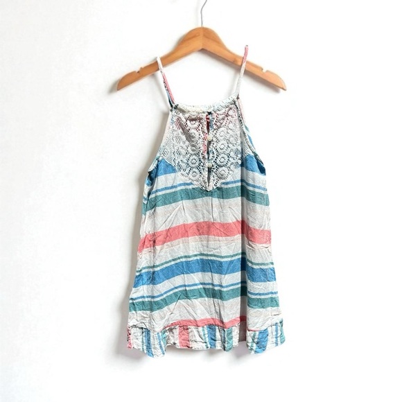 🌻ROXY Bohemian Lace Accent Dress | Big Girl's Size 12 - Picture 1 of 5